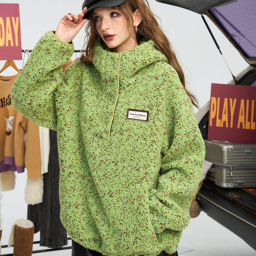 
                  
                    ELFSACK 2024 Winter New Arrivals Colorful plush winter coat women
                  
                