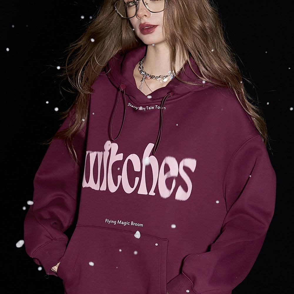 
                  
                    ELFSACK 2024 Winter New Arrivals Retro Maillard Letter Plush Hoodies Women Loose Casual Warm Tops
                  
                