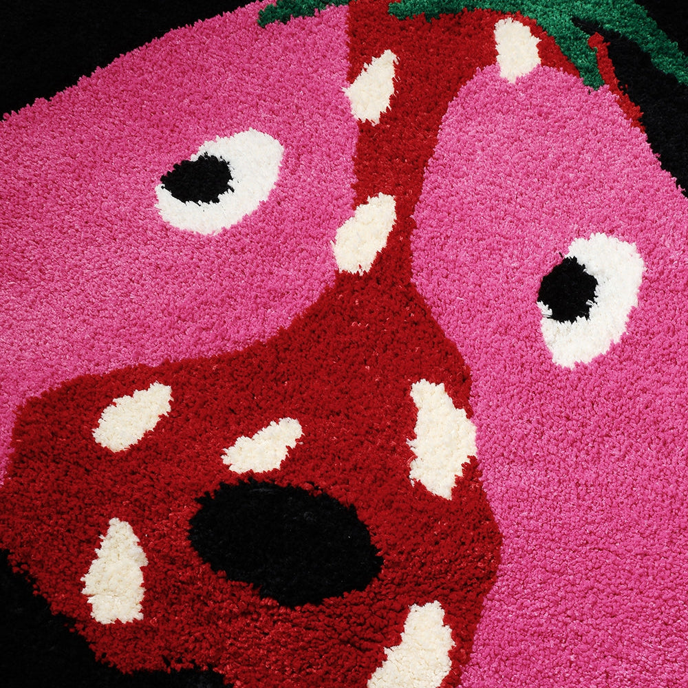 
                  
                    ELFSACK 2025 Spring New Arrivals Y2K Dopamine Strawberry Dog Carpet Plush Cute Round Carpet
                  
                