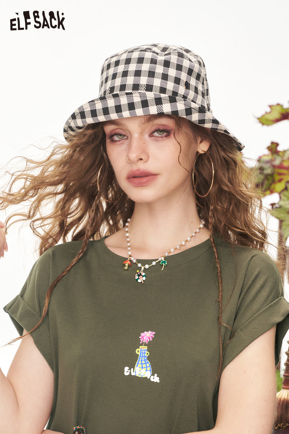 ELFSACK Printed Casual Dress