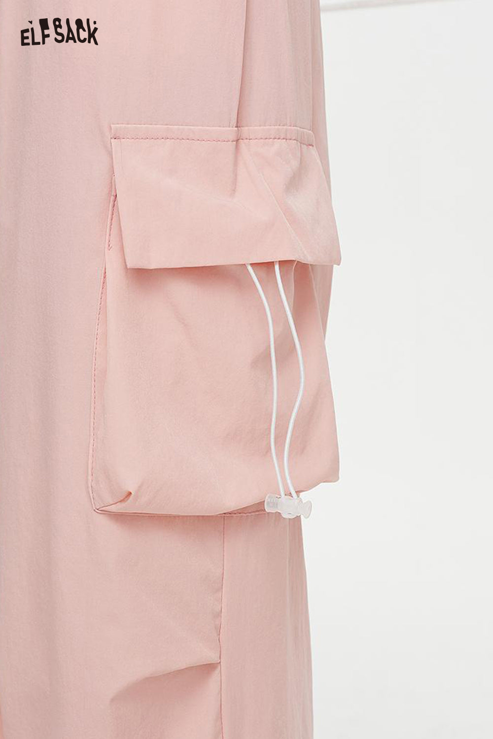 ELFSACK High Waisted Straight Leg Casual Cargo Pants