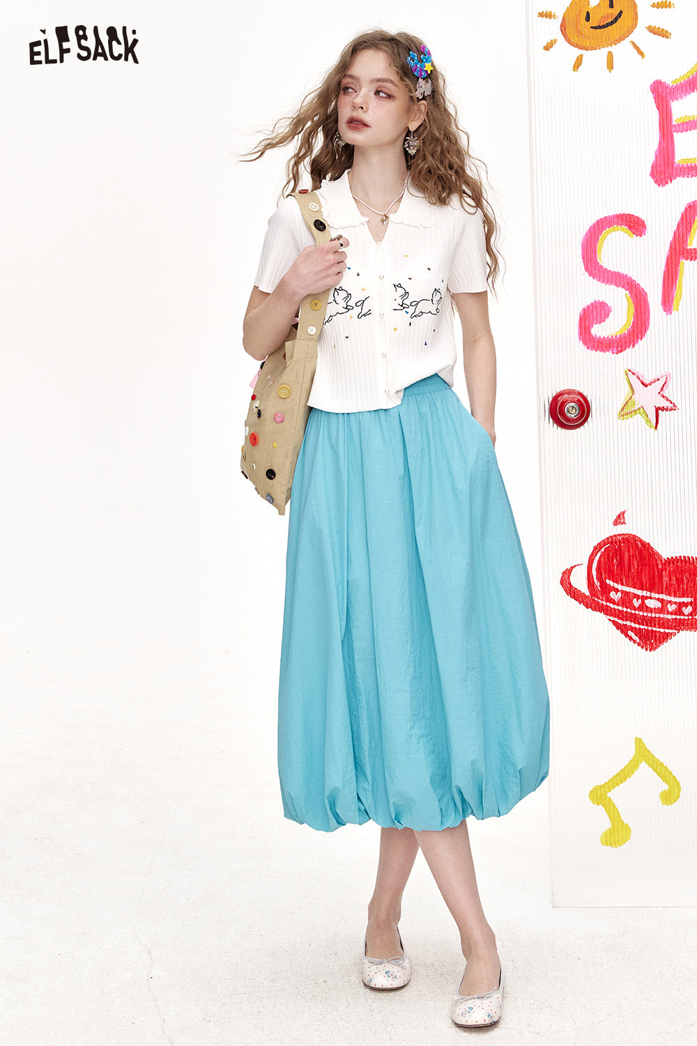 ELFSACK High Waisted Skirt