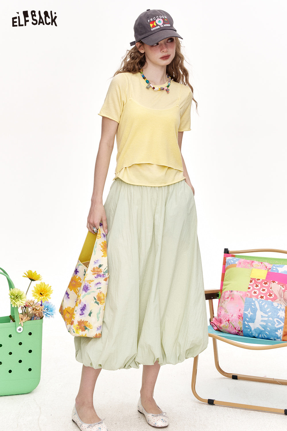 ELFSACK High Waisted Skirt