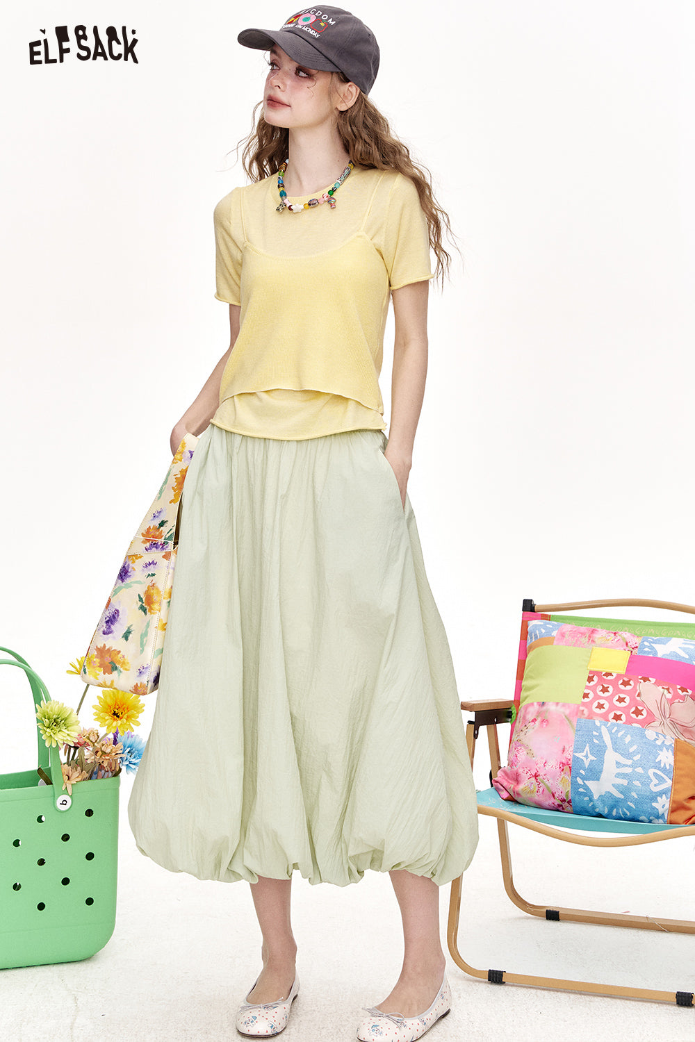 ELFSACK High Waisted Skirt