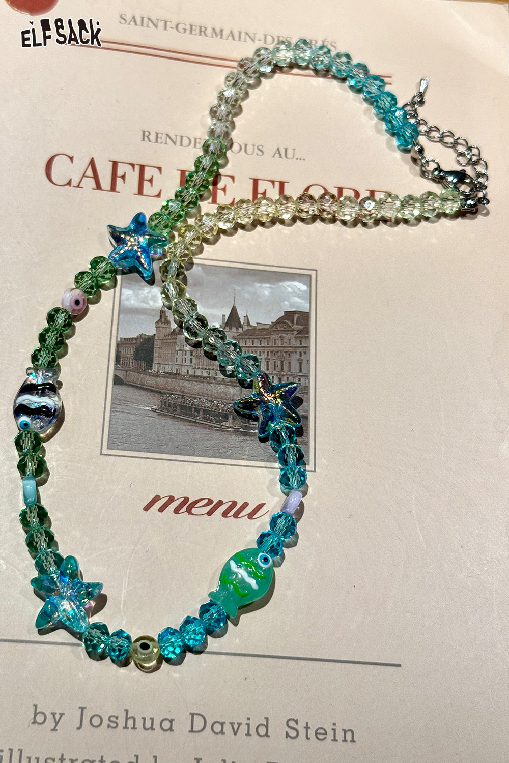 ELFSACK Dopamine Resort Style Beaded Necklace