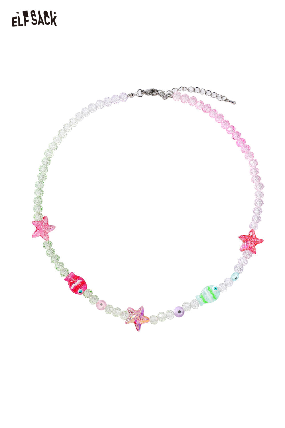 ELFSACK Dopamine Resort Style Beaded Necklace