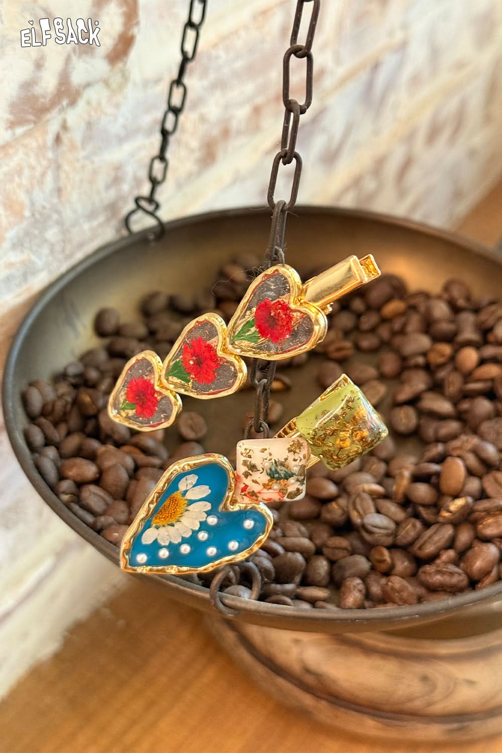 ELFSACK Vintage Flower Hair Clip