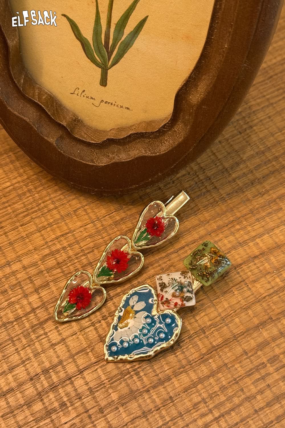 ELFSACK Vintage Flower Hair Clip