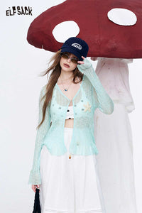 Beaded Star Knit Cardigan
