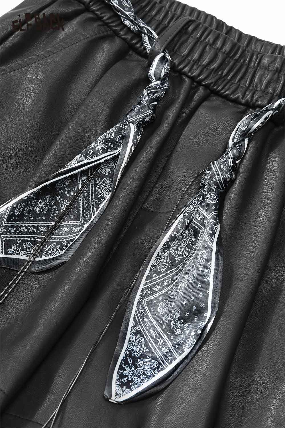 ELFSACK bohemian paisley print shorts with stylish tie details and lightweight fabric