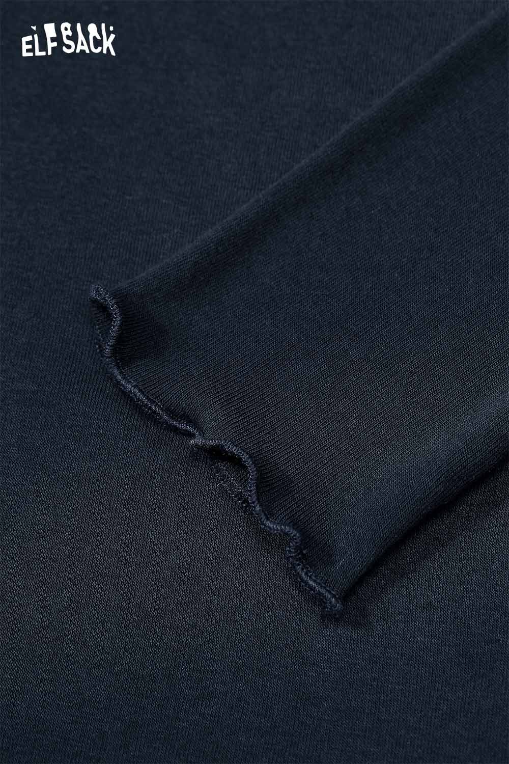 Soft and comfortable fabric detail of the ELFSACK breathable plaid a-line skirt set