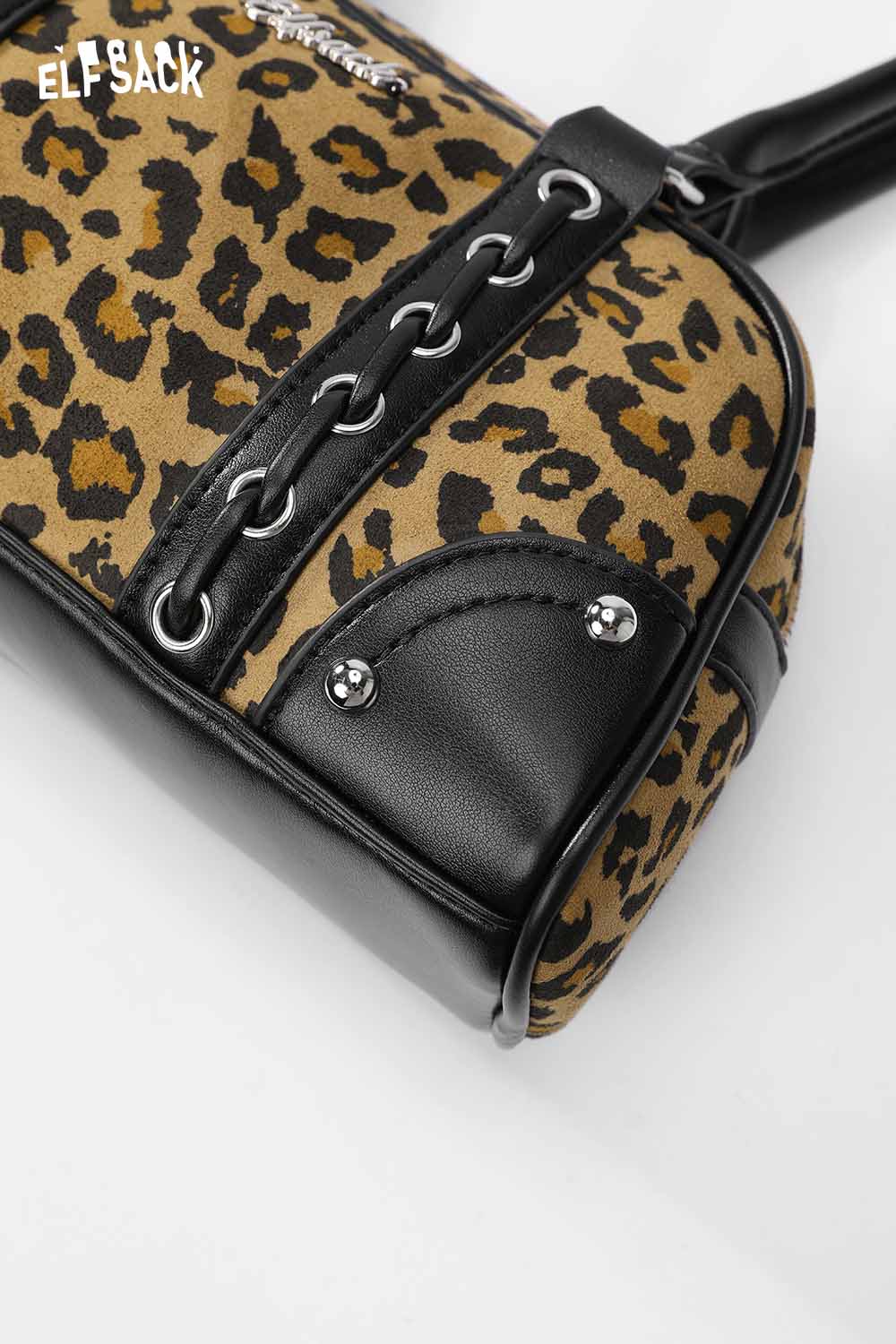 ELFSACK leopard print crossbody bag with stylish design and durable materials