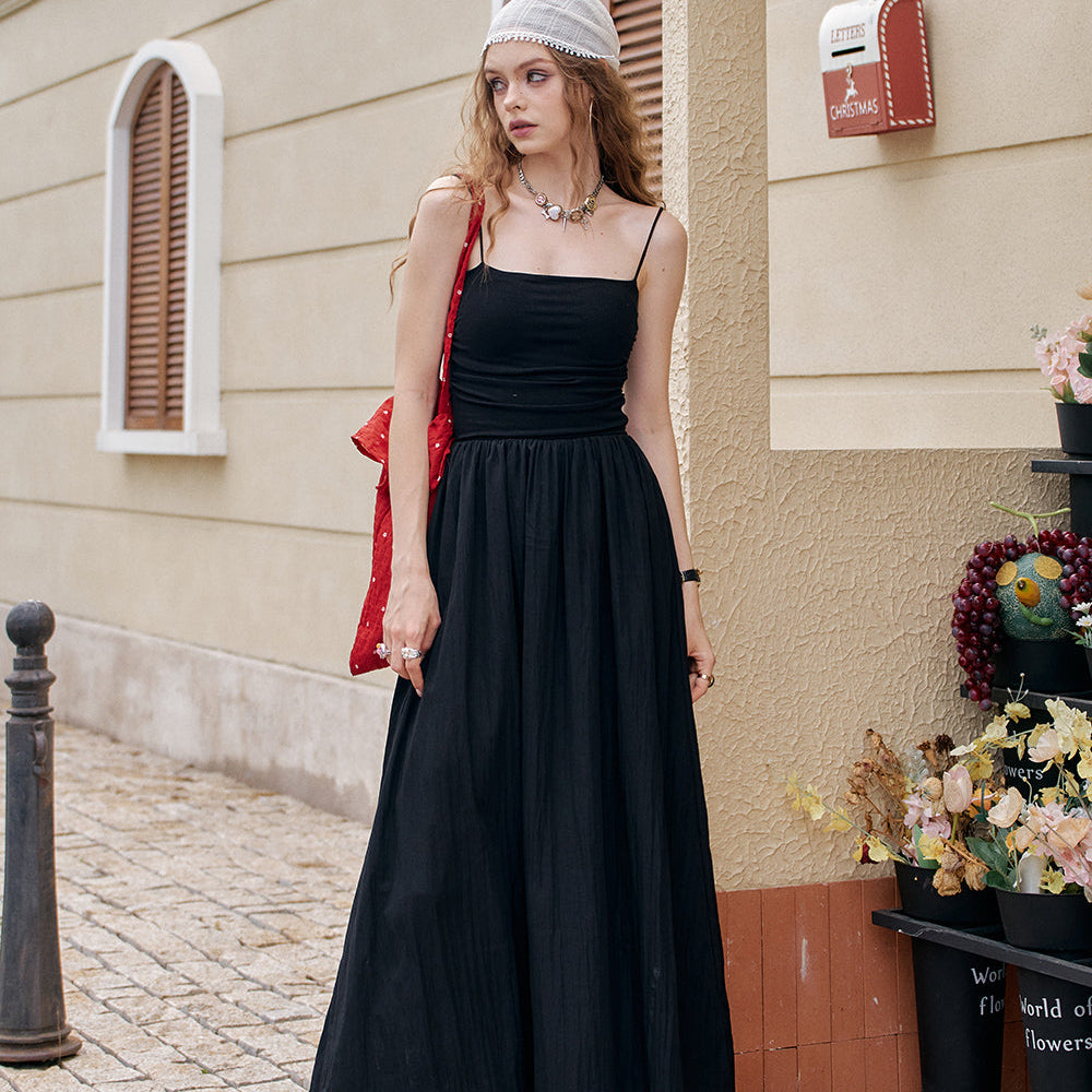 ELFSACK Strapless Camisole Sleeveless Chic Dress