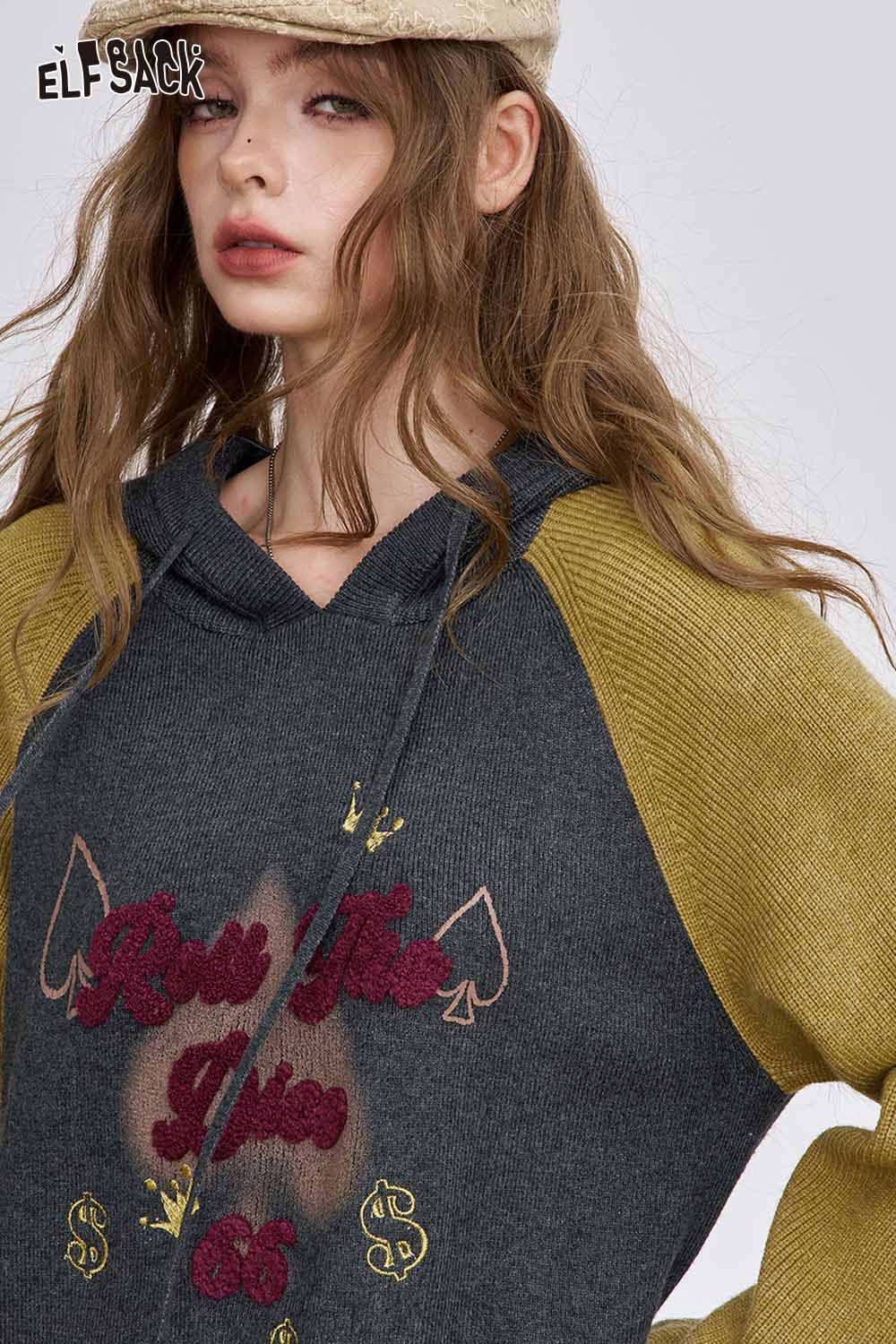 Stylish ELFSACK embroidered long dress for women with unique floral details