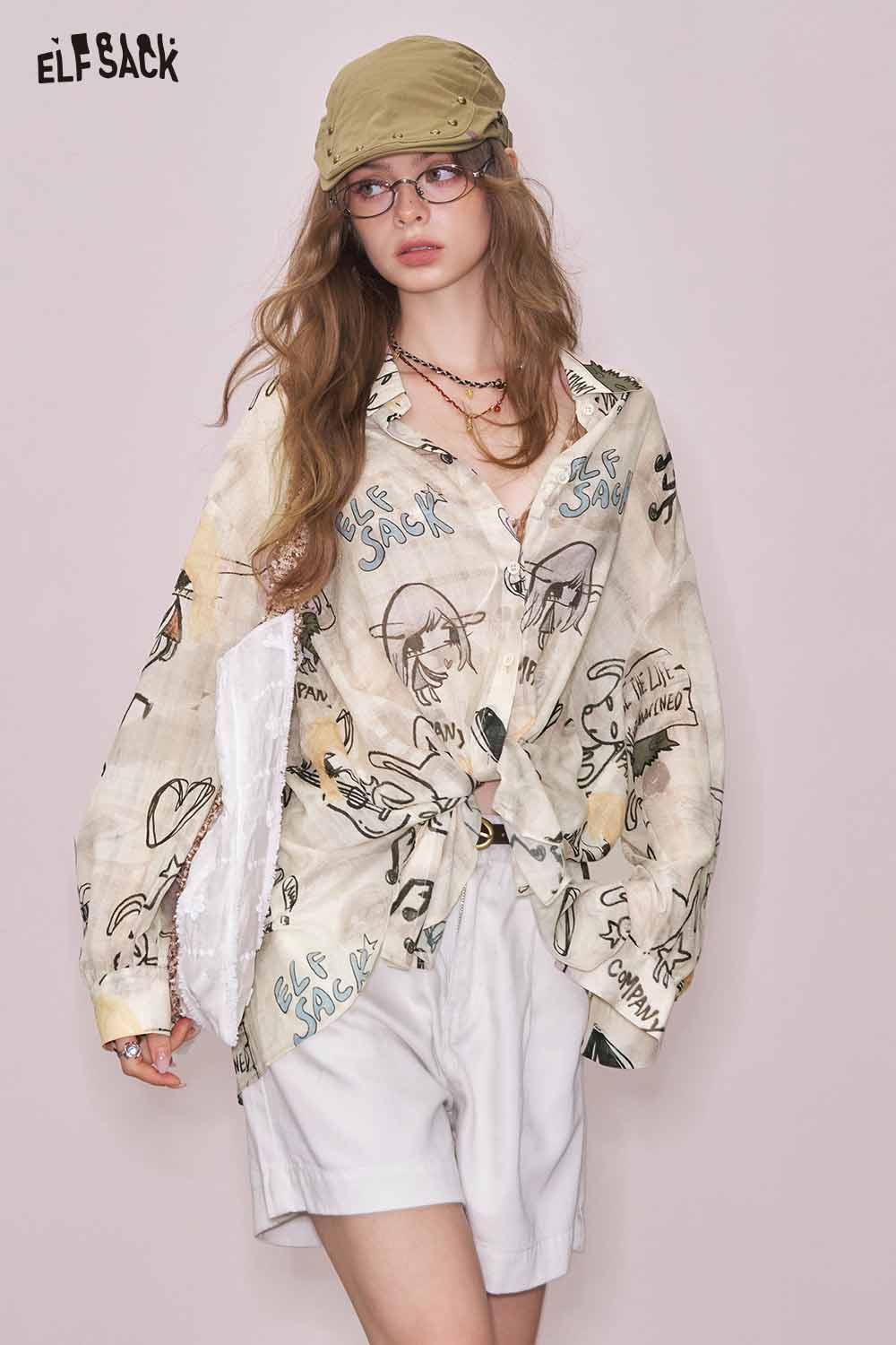 Women's Tops: Artsy Graphic Tees, Y2K Blouses & More | ELFSACK