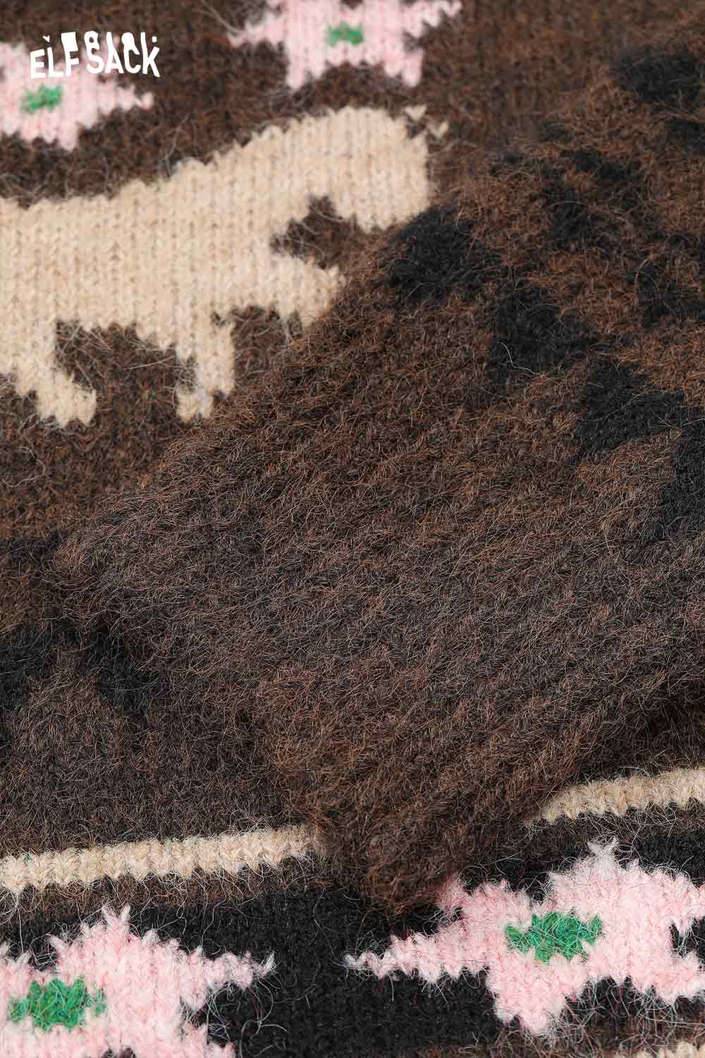 Close-up of the fabric texture of a minimalist Christmas stripe dress from ELFSACK