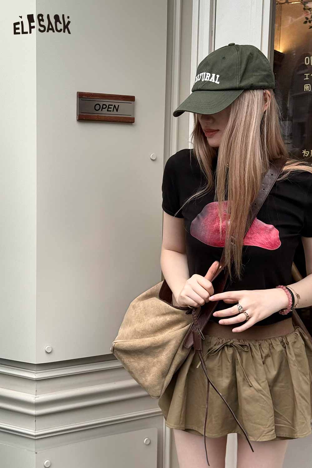 Stylish oversized tote bag for women paired with a casual outfit in urban setting