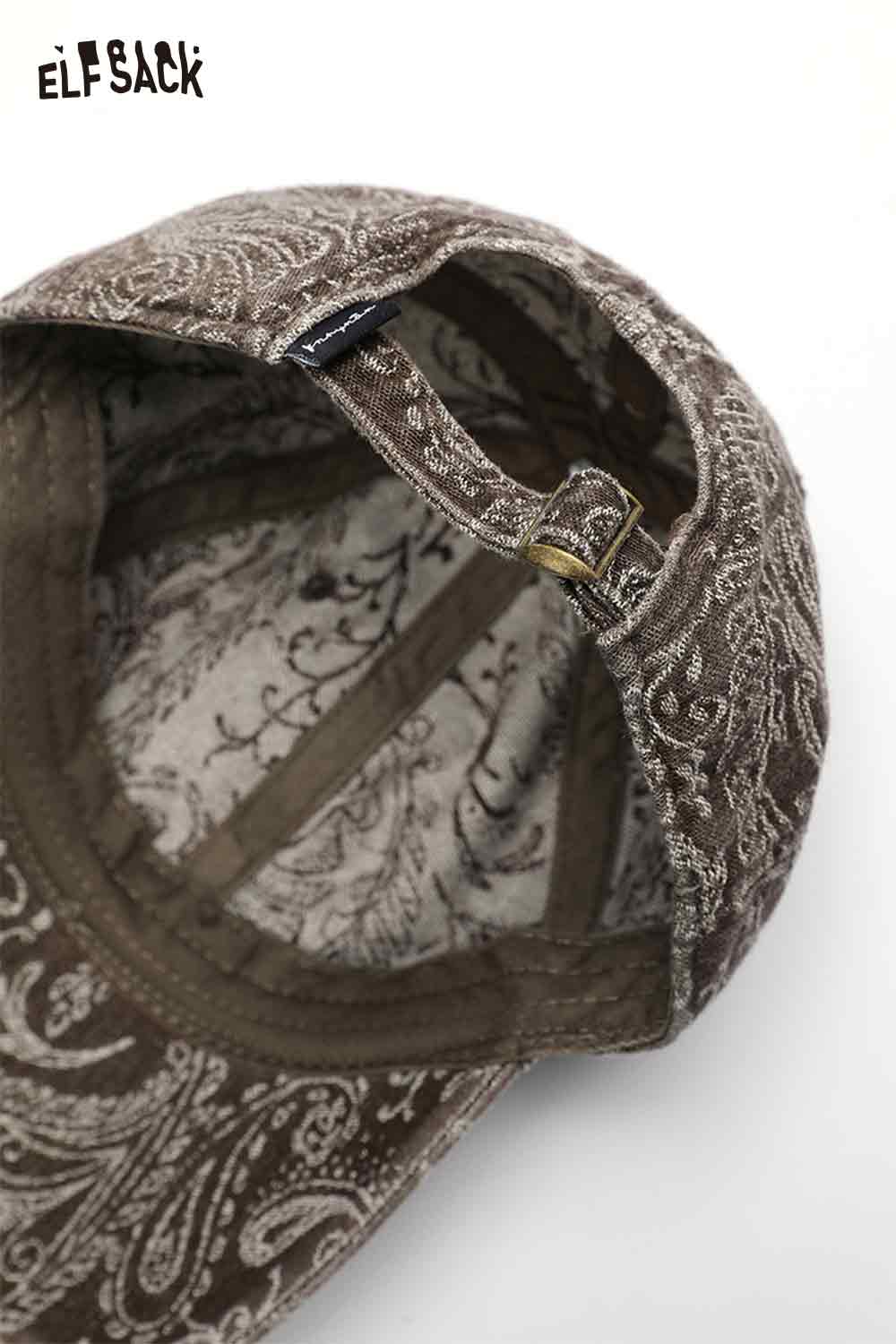 ELFSACK paisley print bucket hat for women with a stylish design and comfortable fit