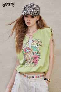 Playful Slot Machine Print Vest Top