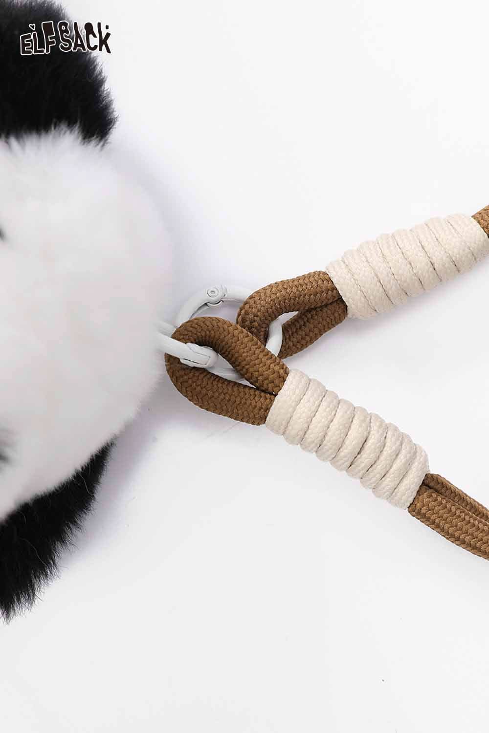 ELFSACK plush animal keychain featuring cozy fabric and unique design for added style