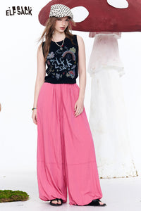 Soild Loose Balloon Pants