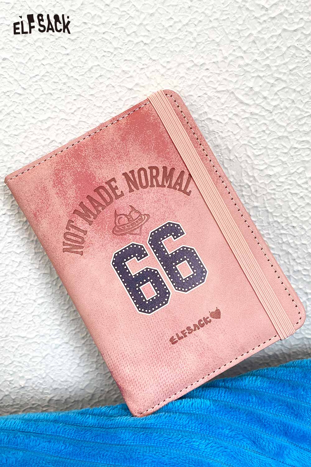 ELFSACK Vintage Number 66 Leather Passport Cover