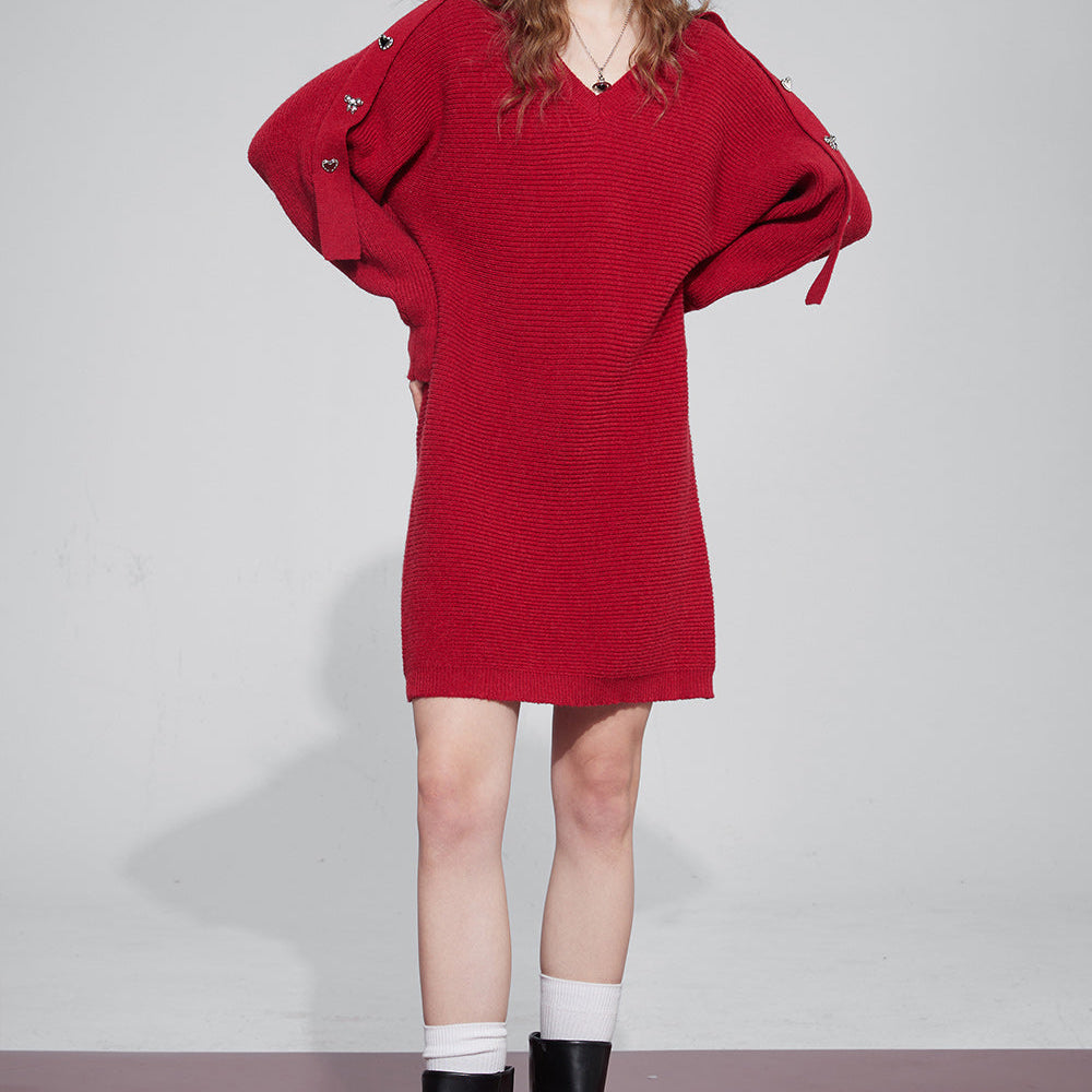 
                  
                    ELFSACK Gyaru Christmas Party Dress For Women 2023 Winter New Plus Size Luxury Knitting Dresses
                  
                