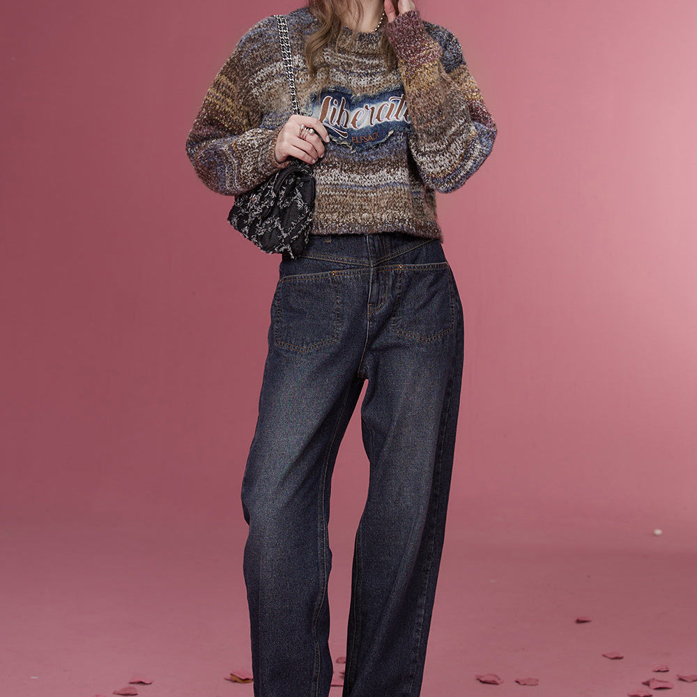 
                  
                    ELFSACK Y2K 2000s Gyaru Sweater Women 2023 Winter New Spliced Korean Fashion Tops
                  
                
