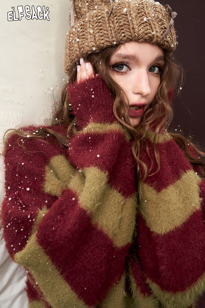 
                  
                    ELFSACK Christmas Pullover Women Sweater 2023 Winter New Designer Fashion Tops
                  
                