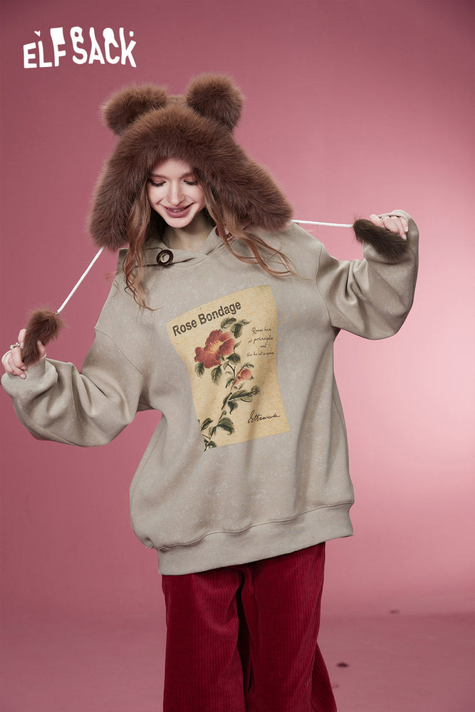 
                  
                    ELFSACK Graphic Christmas New Year Fleece Hoodies Women 2023 Winter Plus Size Tops
                  
                