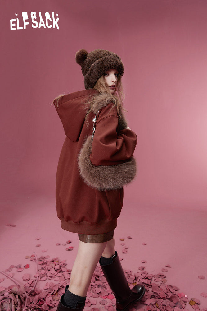 
                  
                    ELFSACK Graphic Christmas New Year Fleece Hoodies Women 2023 Winter Plus Size Tops
                  
                