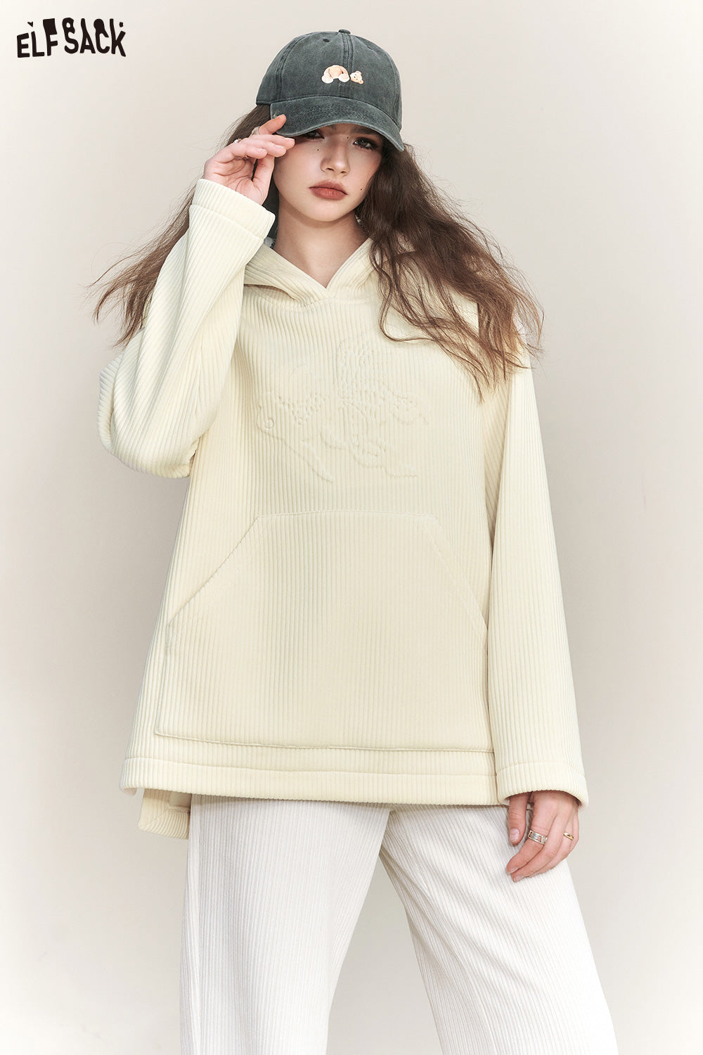 
                  
                    ELFSACK Chenille Fleece Hoodies Women 2023 Winter New Long Sleeve Plus Size Sweatshirt
                  
                