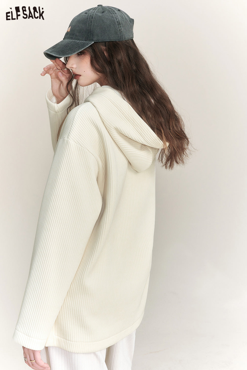 
                  
                    ELFSACK Chenille Fleece Hoodies Women 2023 Winter New Long Sleeve Plus Size Sweatshirt
                  
                