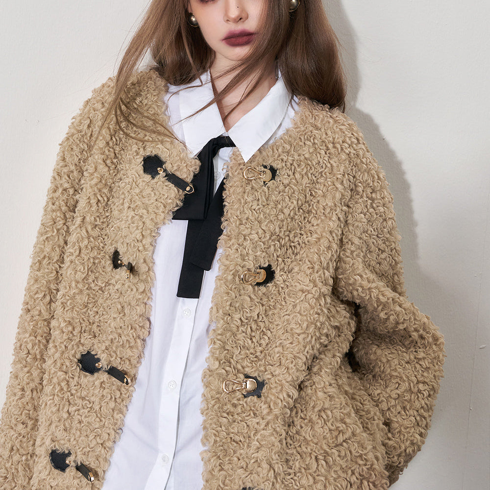 
                  
                    ELFSACK Korean Fashion Fleece Cotton Coats Women 2023 Winter Designer Clothes
                  
                