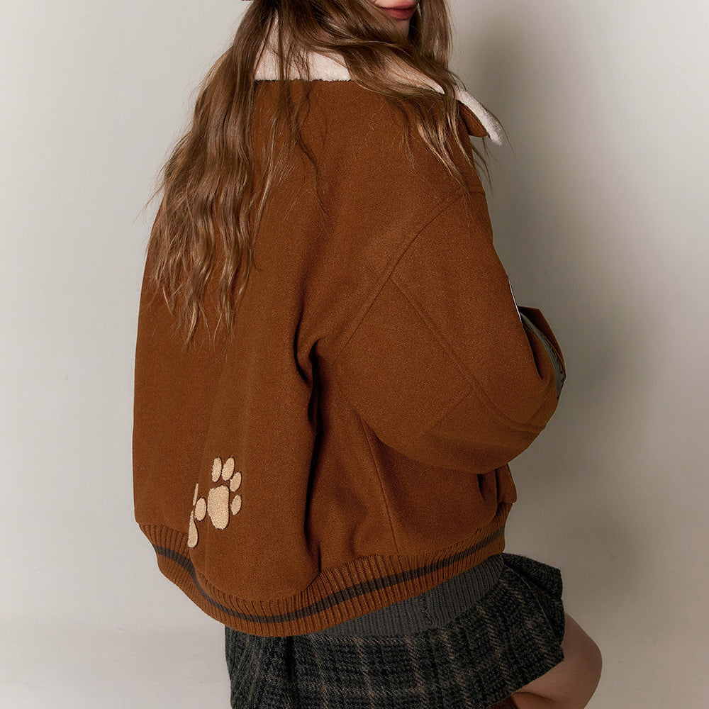 
                  
                    ELFSACK Kawaii 2000s Baseball Jackets Woman 2023 Winter New Korean Fashion Outwears
                  
                