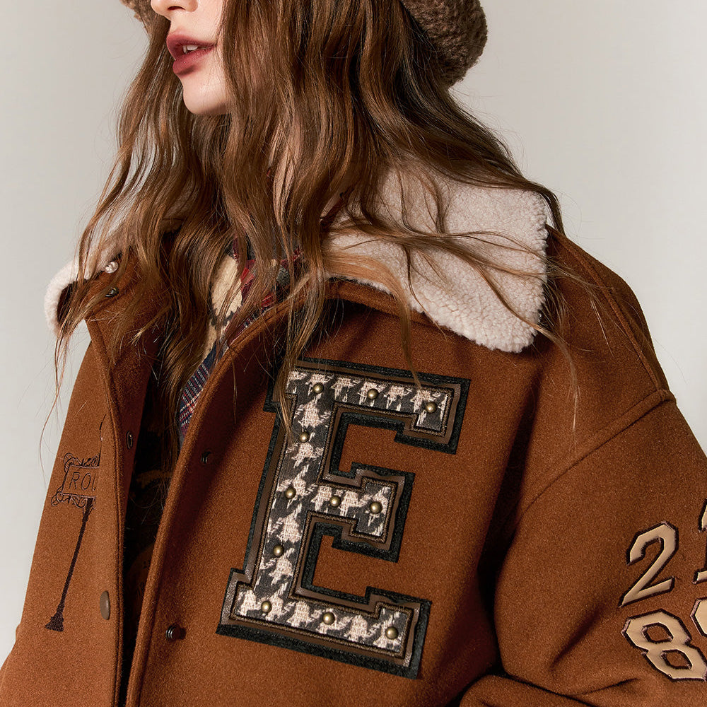 
                  
                    ELFSACK Kawaii 2000s Baseball Jackets Woman 2023 Winter New Korean Fashion Outwears
                  
                