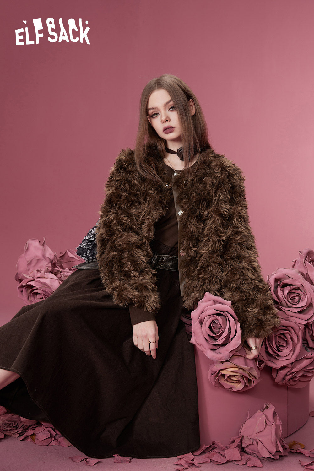ELFSACK Korean Fashion Jackets Women Retro Luxury Designer Jackets