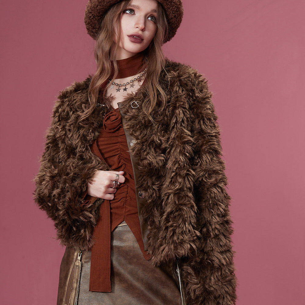 ELFSACK Korean Fashion Jackets Women 2023 Winter New Retro Luxury Designer Jackets