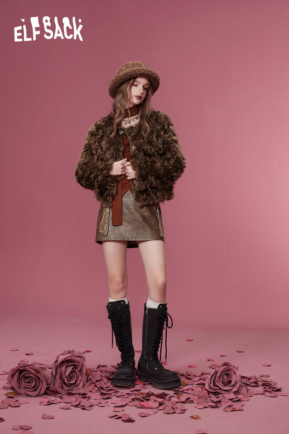 ELFSACK Korean Fashion Jackets Women Retro Luxury Designer Jackets