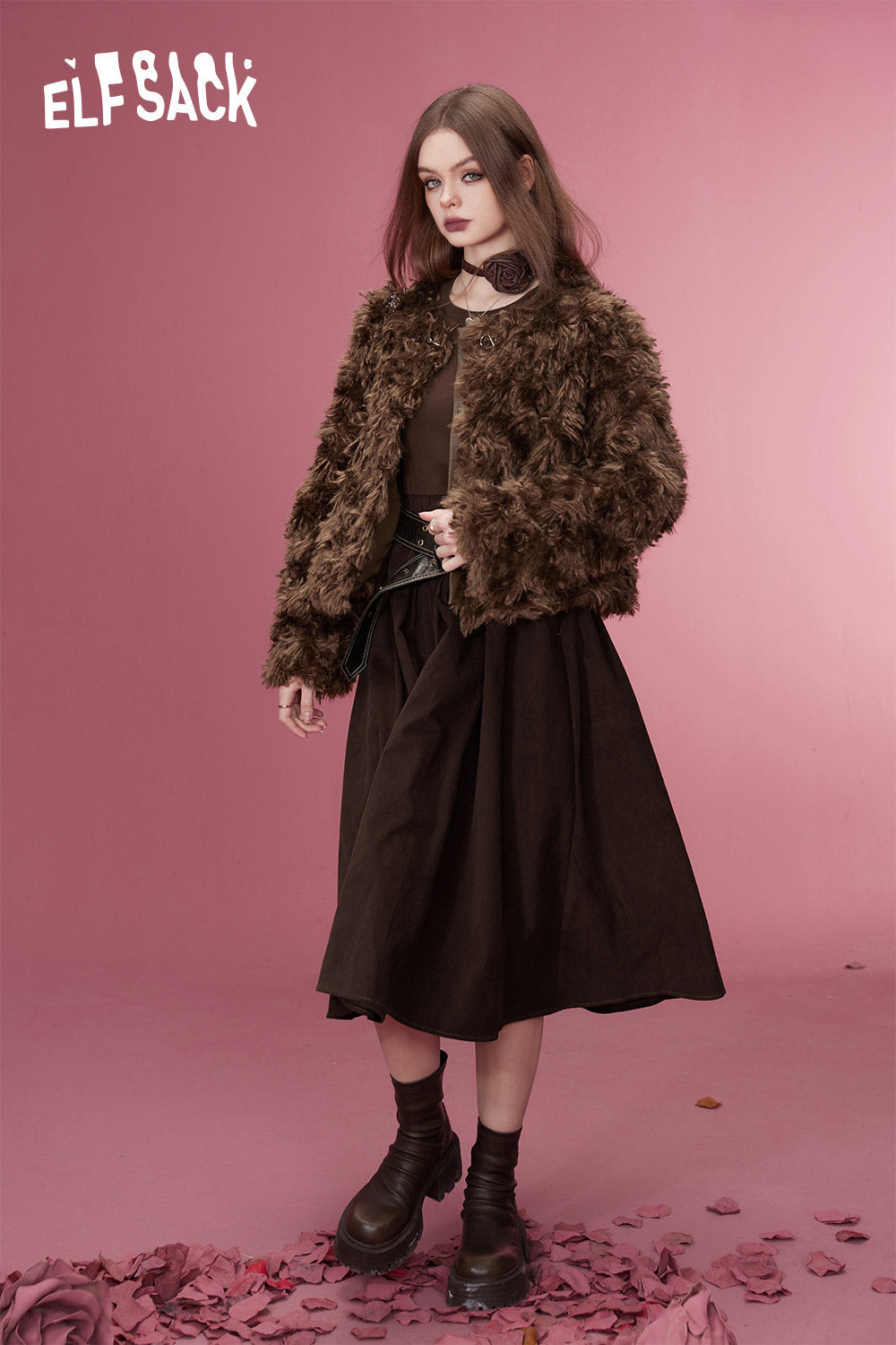 ELFSACK Korean Fashion Jackets Women Retro Luxury Designer Jackets