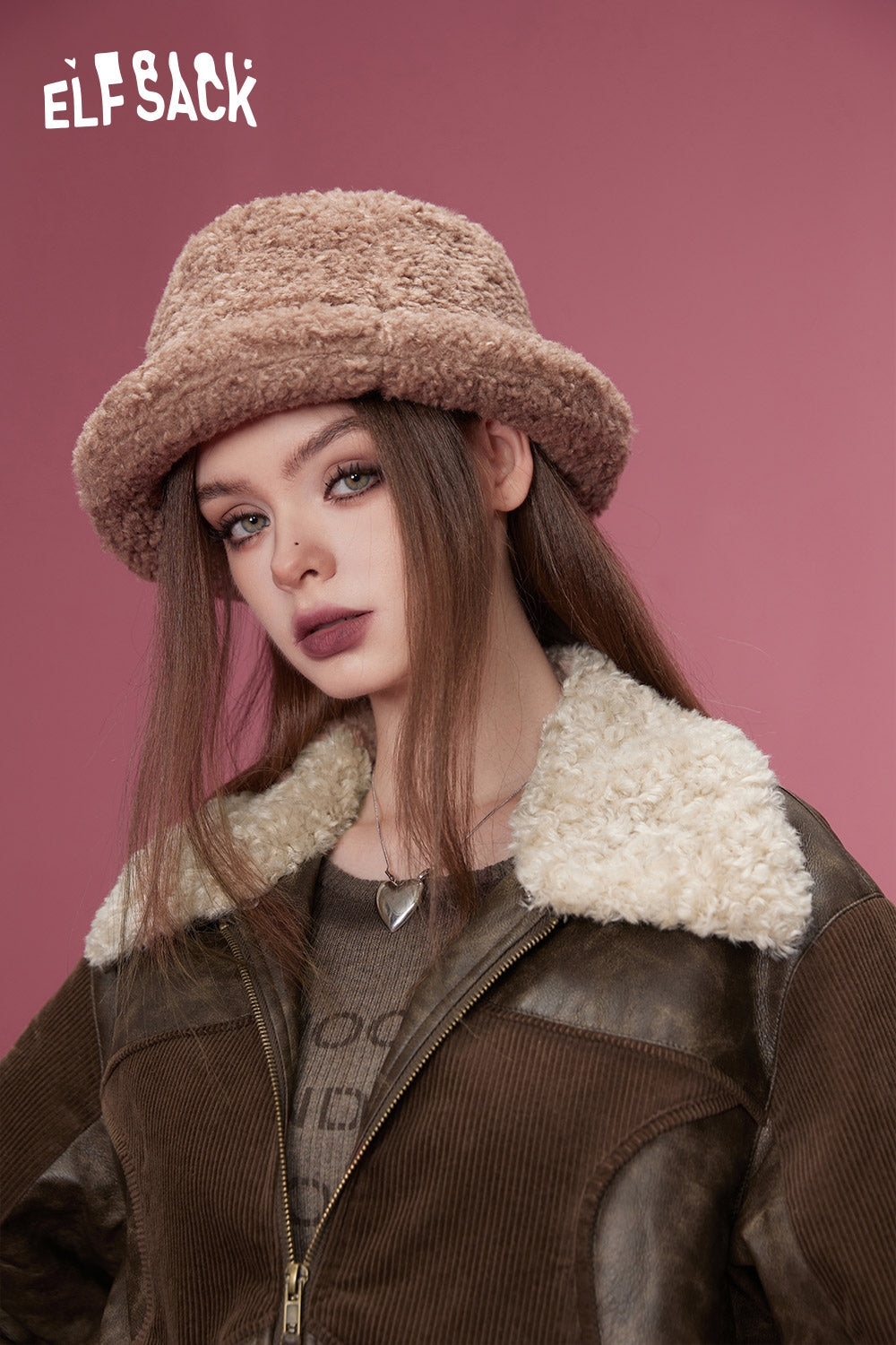 ELFSACK Korean Fashion PU Spliced Jackets Women Designer Jackets