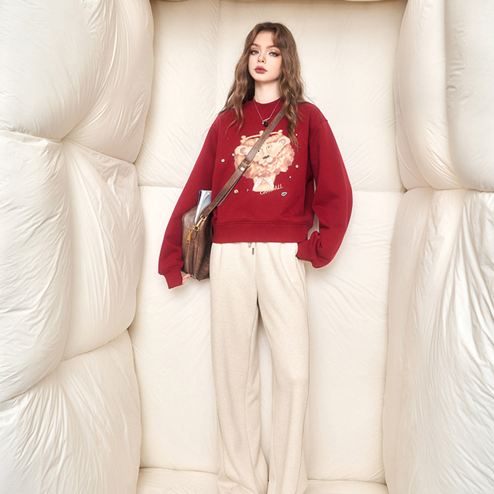 
                  
                    ELFSACK Sports Wide Pants Women 2023 Winter New High Waist Casual Dressy Trousers
                  
                