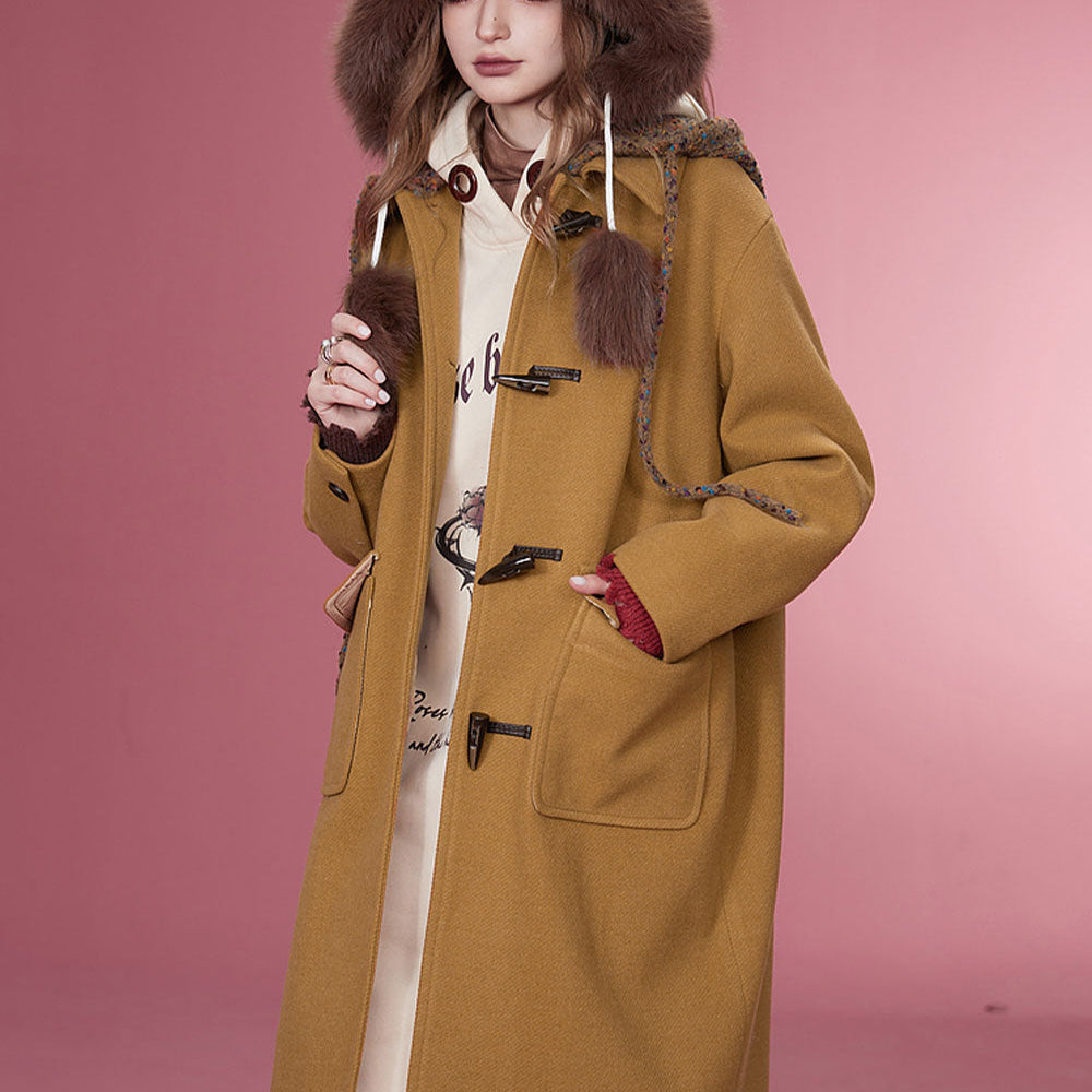 
                  
                    ELFSACK Plus Size Hoodied Coats Women 2023 Winter New Korean Fashion Mid-length Outwears
                  
                