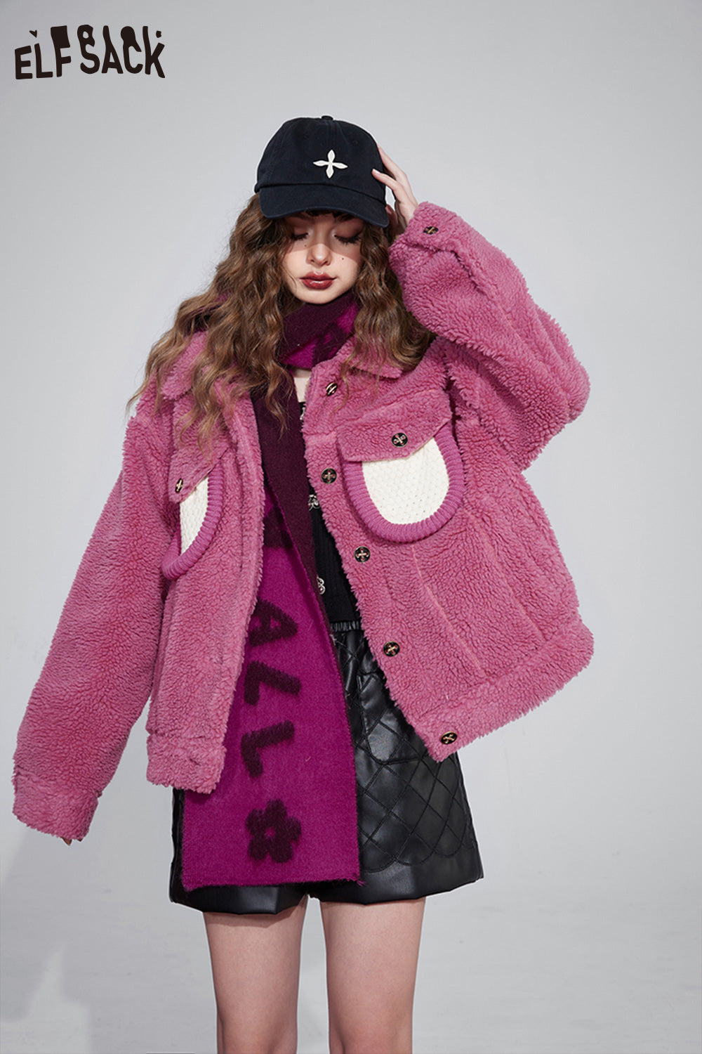 ELFSACK Thicken Cotton Jackets Women Plus Size Fashion Outwears