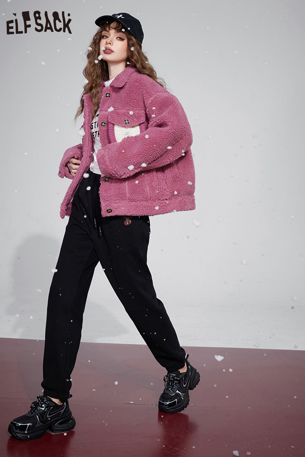 ELFSACK Thicken Cotton Jackets Women Plus Size Fashion Outwears