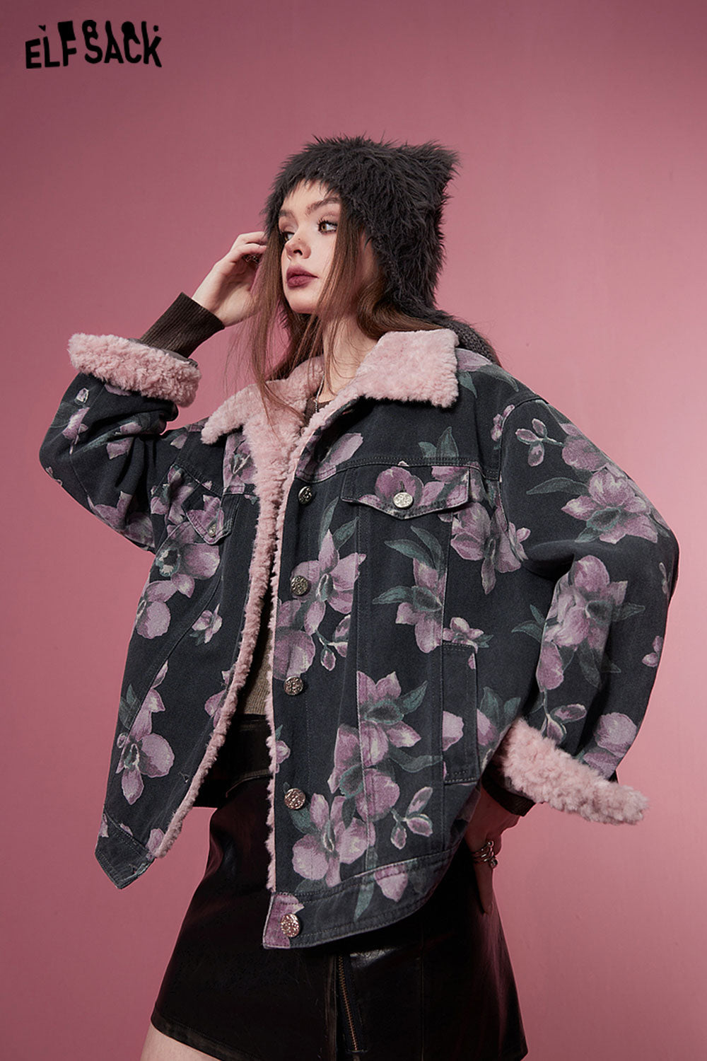 
                  
                    ELFSACK Denim Cotton Coats Women 2023 Winter New Korean Fashion Luxury Designer Jackets
                  
                