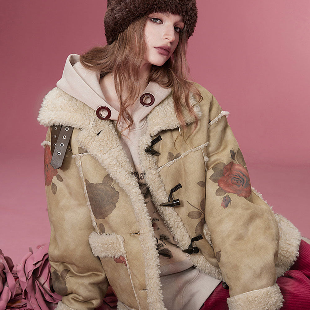 
                  
                    ELFSACK Graphic Cotton Jackets Women 2023 Winter New Luxury Designer Outwears
                  
                