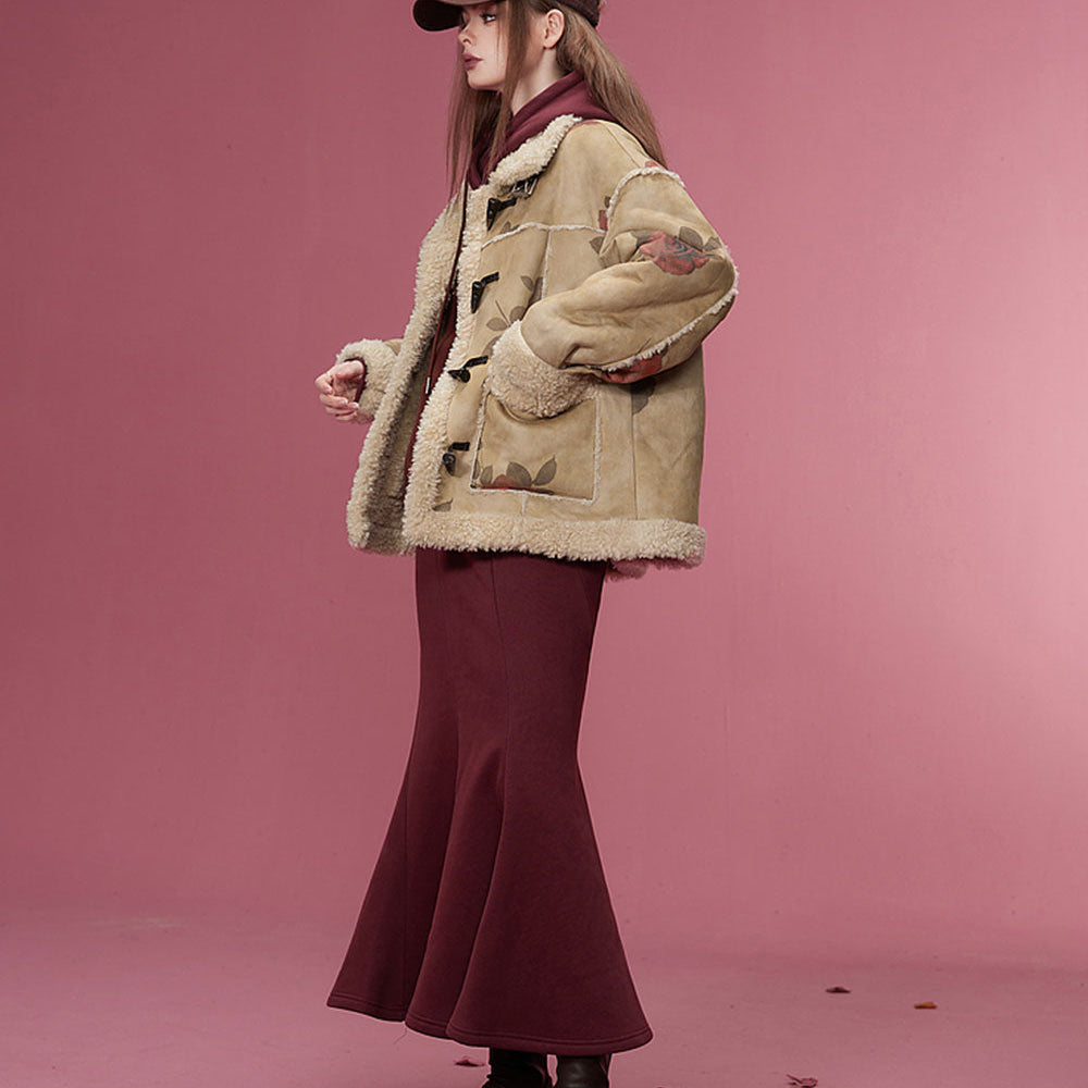 
                  
                    ELFSACK Graphic Cotton Jackets Women 2023 Winter New Luxury Designer Outwears
                  
                