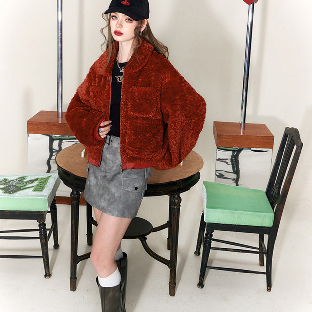 
                  
                    ELFSACK Thicken Plush Coats Women 2023 Winter New Chinese Style Luxury Warm Outwears
                  
                