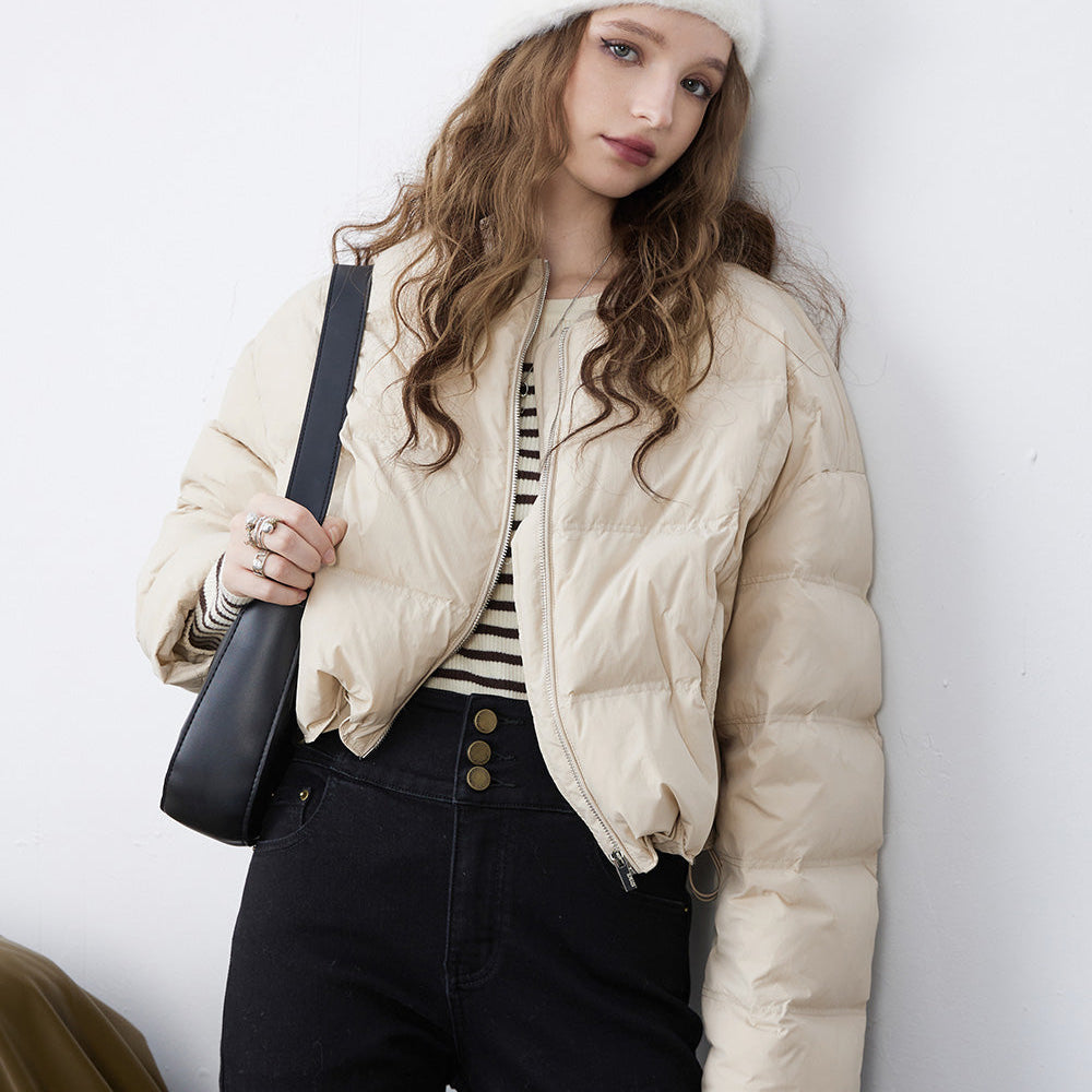 
                  
                    ELFSACK Solid Pure Short Down Jacket Women 2023 Winter Minimalist Coats
                  
                